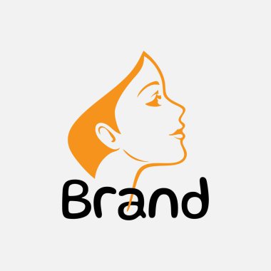 4 güzellik logosu, kuaför salonu alfabesi.