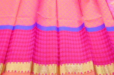 Pembe renkli işaretlenmiş desen ipeği arkaplanı