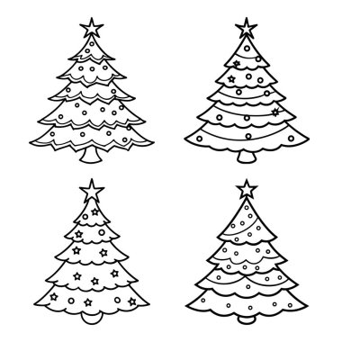 Bir dizi Noel Ağacı