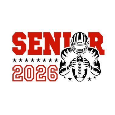 Futbol Üst Düzey 2026 Tişört tasarımı için vektör, Spor Özelleştirme ve lise futbol takımları için düzenlenebilir dosya