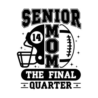Üst düzey futbol anne 2026 vektör ilüstratör tasarımı üst düzey futbol anneleri ve touchdown sezonu kıyafetleri için mükemmel.