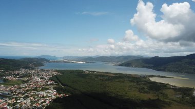 Aerial View Lagoa da Conceio Florianopolis Brezilya