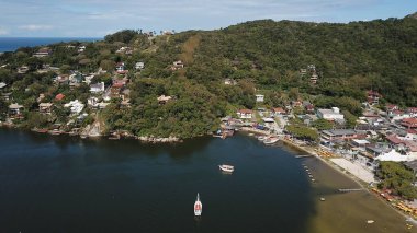 Aerial View Lagoa da Conceio Florianopolis Brezilya