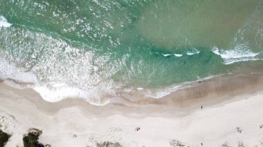 Aerial View Praia Mocambique Florianopolis Brezilya
