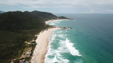 Aerial View Praia Mole Florianopolis Brezilya