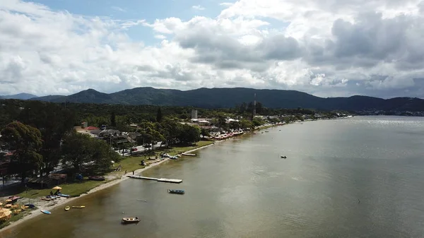 Aerial View Lagoa Conceio Florianopolis Brezilya — Stok fotoğraf