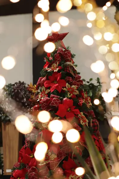 Weihnachtsbaum Weihnachtsschmuck Weihnachtsmann — Stockfoto