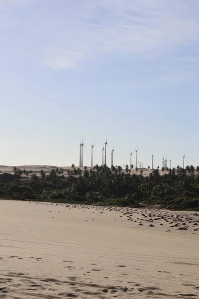 Энергия Ветра Башня Пляж Беберибе Сеара Бразилия — стоковое фото