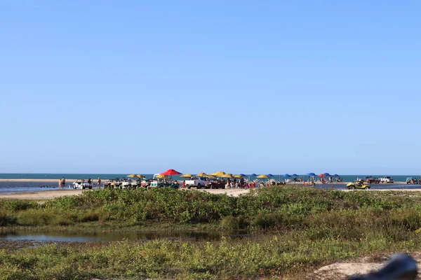Natuurlijke Strand Zand Beberibe Cear Brazilië — Stockfoto