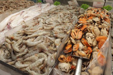 Çiğ Karides Balık Pazarı Denizden taze taze