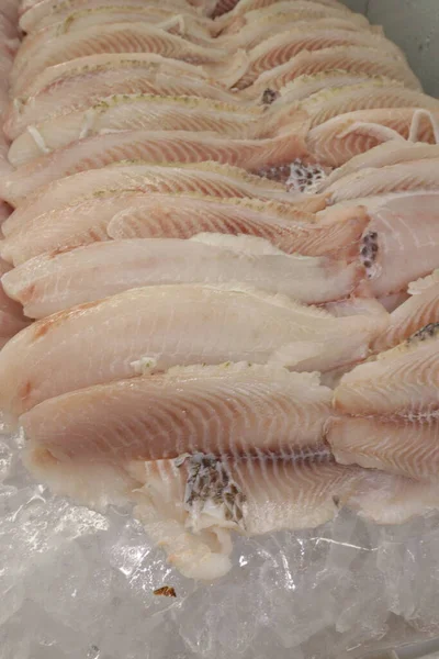 サケ新鮮な魚 Raw Pescado Peixaria — ストック写真