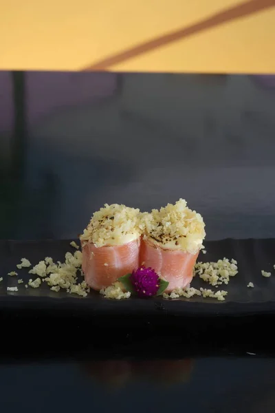 Joe Sushi Nourriture Japonaise Saumon — Photo