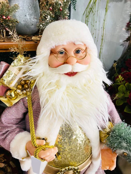 Adornos Navidad Decoración Papá Noel — Foto de Stock