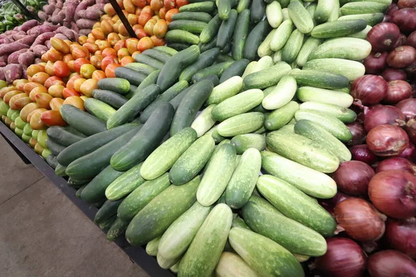 Frutas Verduras Selionadas Colorido Mercado —  Fotos de Stock