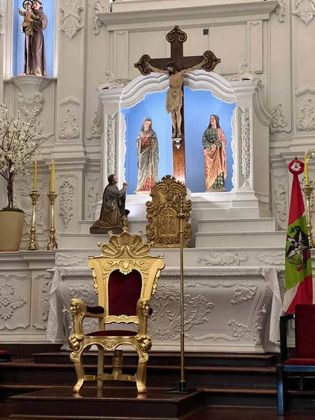 Собор Митрополита Флоріанополіса Богородиця Вигнання Свята Катерина Александрії — стокове фото