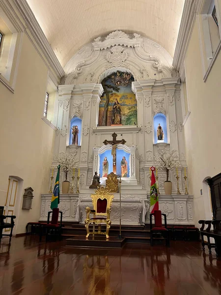 首都フロリアナポリスの大聖堂私たちの亡命とアレクサンドリアの聖カタリナの聖母 — ストック写真