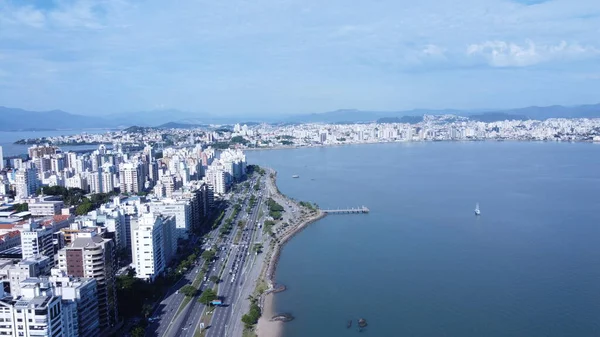 Beira Mar Norte Florianpolis Centro Ciudad — Foto de Stock