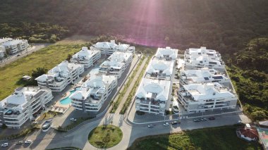 Florianpolis Brezilya 'da Praia dos Ingleses' in Hava Görüntüleri