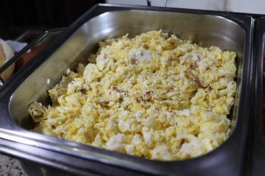 Çiftlik otelinde nefis bir kahvaltı.