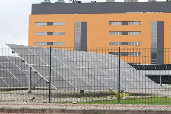 Panel Solar Energía Fotovoltaica Sostenible — Foto de Stock