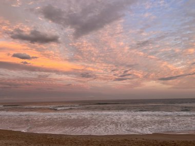 Praia do Mocambique Florianpolis 'te güzel bir gün batımı