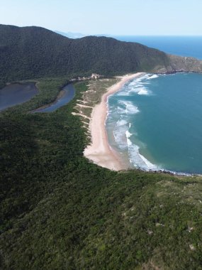 Florianpolis Brezilya 'daki Lagoinha Leste Plajı