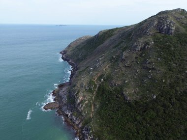 Florianpolis Brezilya 'daki Lagoinha Leste Plajı
