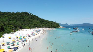 Florianpolis 'teki Campeche Adası' nın Hava Görüntüleri