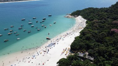 Florianpolis 'teki Campeche Adası' nın Hava Görüntüleri