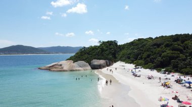 Florianpolis 'teki Campeche Adası' nın Hava Görüntüleri