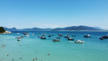 Florianpolis 'teki Campeche Adası' nın Hava Görüntüleri