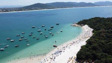 Florianpolis 'teki Campeche Adası' nın Hava Görüntüleri