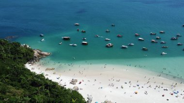 Florianpolis 'teki Campeche Adası' nın Hava Görüntüleri