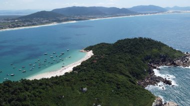 Florianpolis 'teki Campeche Adası' nın Hava Görüntüleri