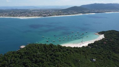 Florianpolis 'teki Campeche Adası' nın Hava Görüntüleri
