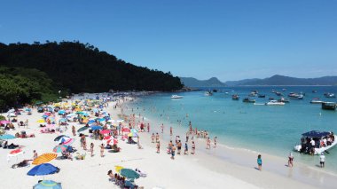 Florianpolis 'teki Campeche Adası' nın Hava Görüntüleri