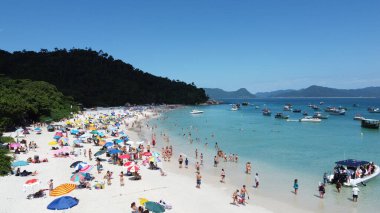 Florianpolis 'teki Campeche Adası' nın Hava Görüntüleri