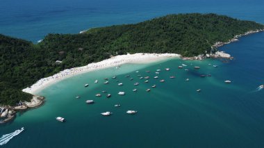 Florianpolis 'teki Campeche Adası' nın Hava Görüntüleri