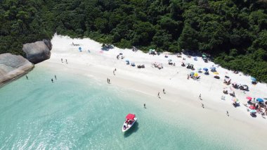 Florianpolis 'teki Campeche Adası' nın Hava Görüntüleri