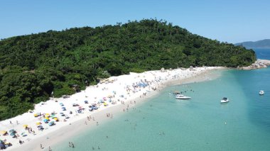 Florianpolis 'teki Campeche Adası' nın Hava Görüntüleri