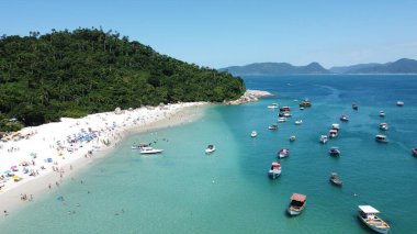 Florianpolis 'teki Campeche Adası' nın Hava Görüntüleri