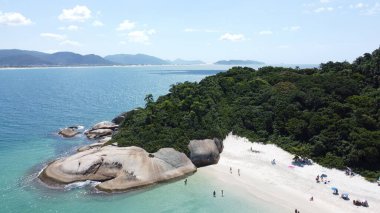 Florianpolis 'teki Campeche Adası' nın Hava Görüntüleri