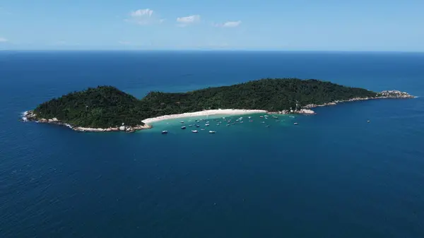 Florianpolis 'teki Campeche Adası' nın Hava Görüntüleri