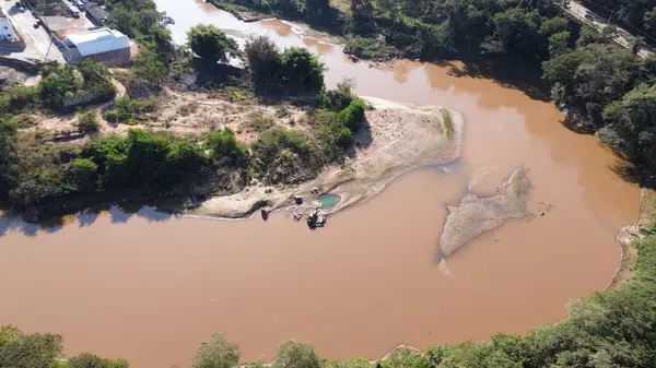 stock image Aerial Photo of Brumadinho MG - Rio Paraopeba