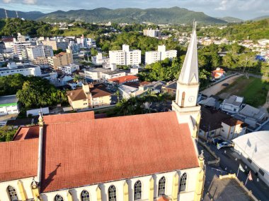 Santo Amaro da Imperatriz kilisesinin hava görüntüsü.