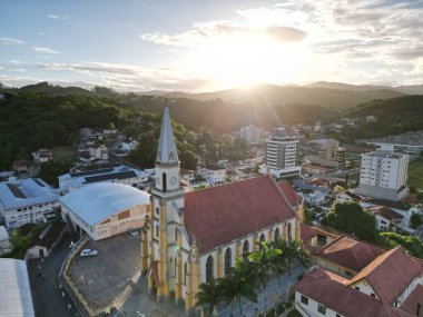 Santo Amaro da Imperatriz kilisesinin hava görüntüsü.