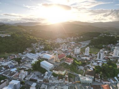 Santo Amaro da Imperatriz kilisesinin hava görüntüsü.