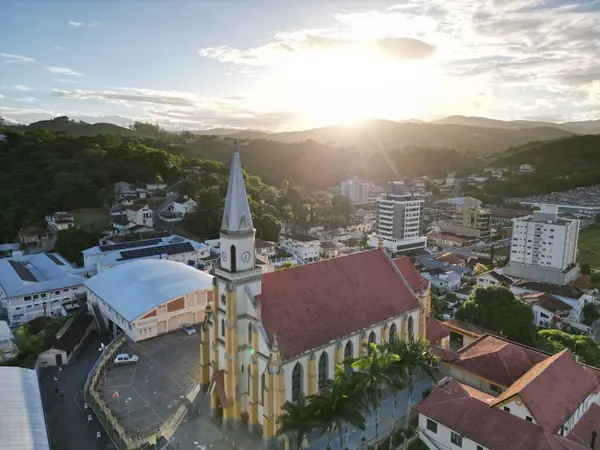 Santo Amaro da Imperatriz kilisesinin hava görüntüsü.