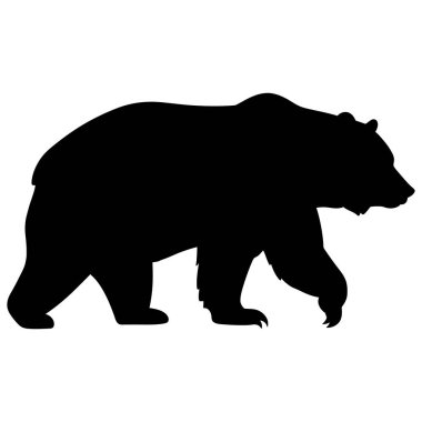 ayı logosu tasarım şablonu vektörü