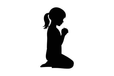 Beyaz arka planda yoga yapan bir kadın silueti.